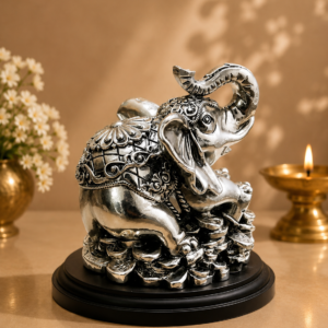 Silver Elephant Prosperity Showpiece test 1